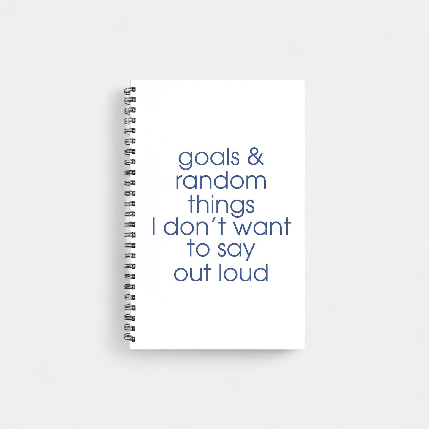 Shop the Goals & Random Things I Don’t Want to Say Out Loud Notebooks at Up & Comer. Free shipping!