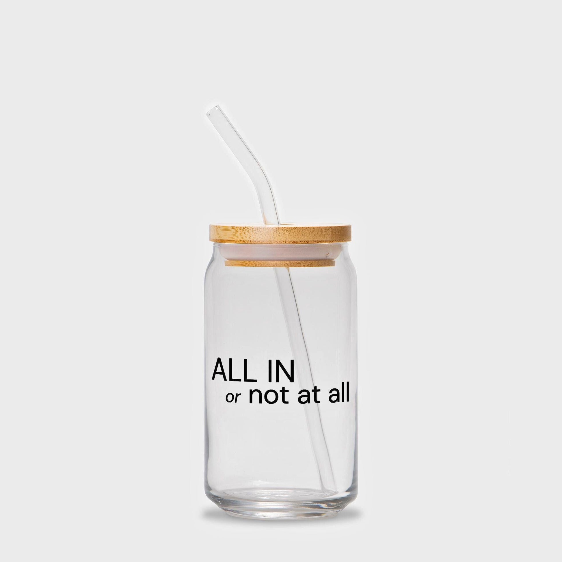 Shop the All In Or Not At All Glass Drinkware at Up & Comer. Free shipping!