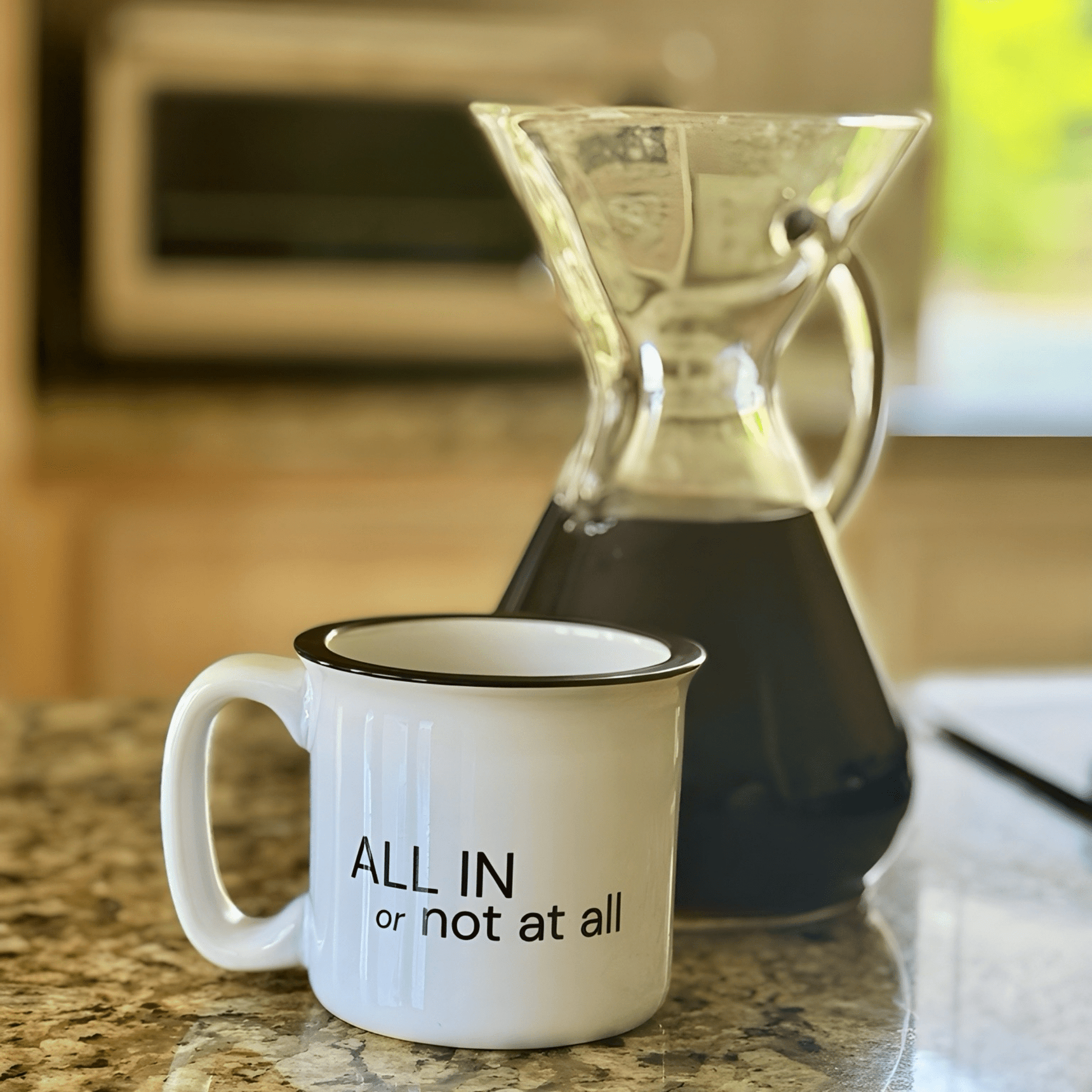 Shop the All In Or Not At All Mug Mugs at Up & Comer. Free shipping!