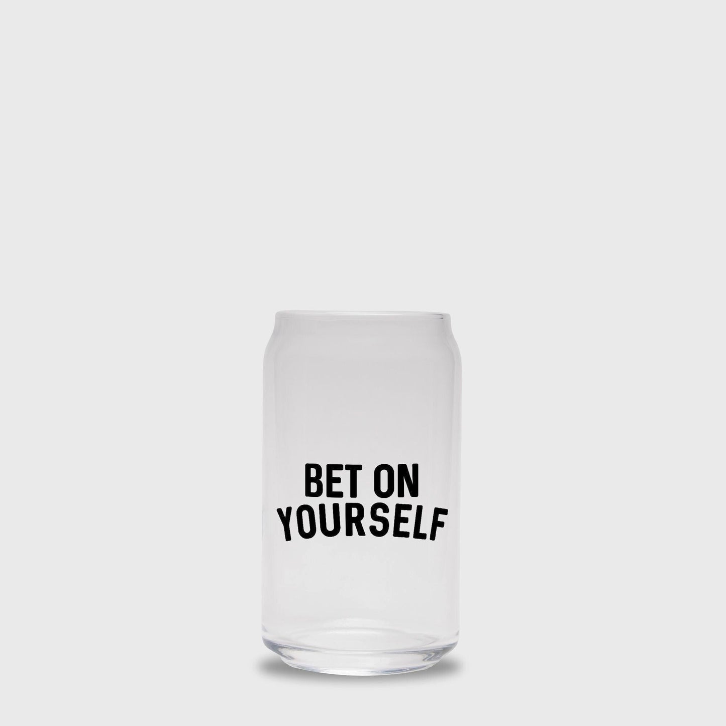 Shop the Bet On Yourself Glass Drinkware at Up & Comer. Free shipping!