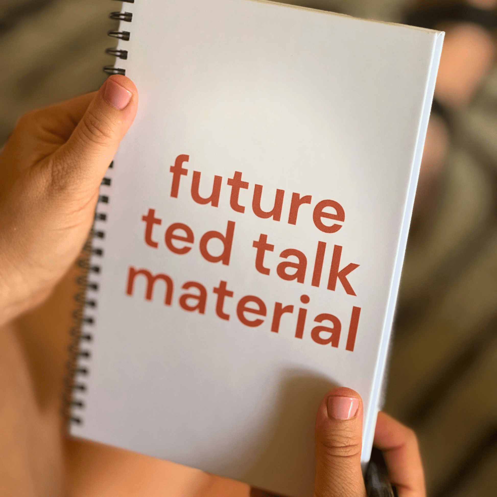 Shop the Future Ted Talk Material Notebooks at Up & Comer. Free shipping!