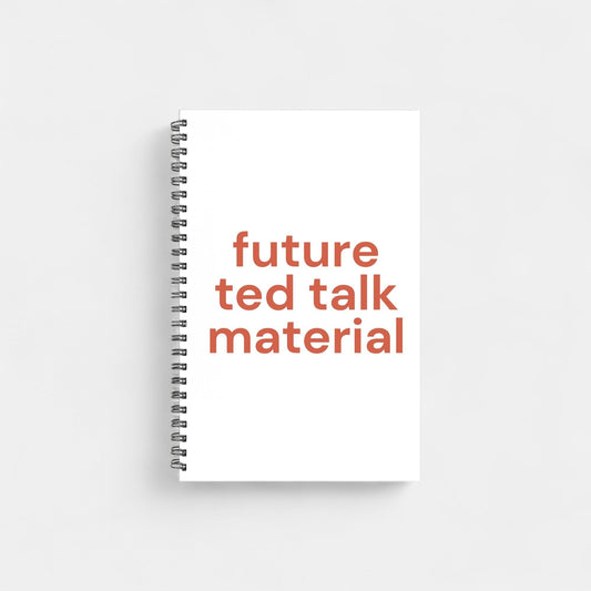 Shop the Future Ted Talk Material Notebooks at Up & Comer. Free shipping!