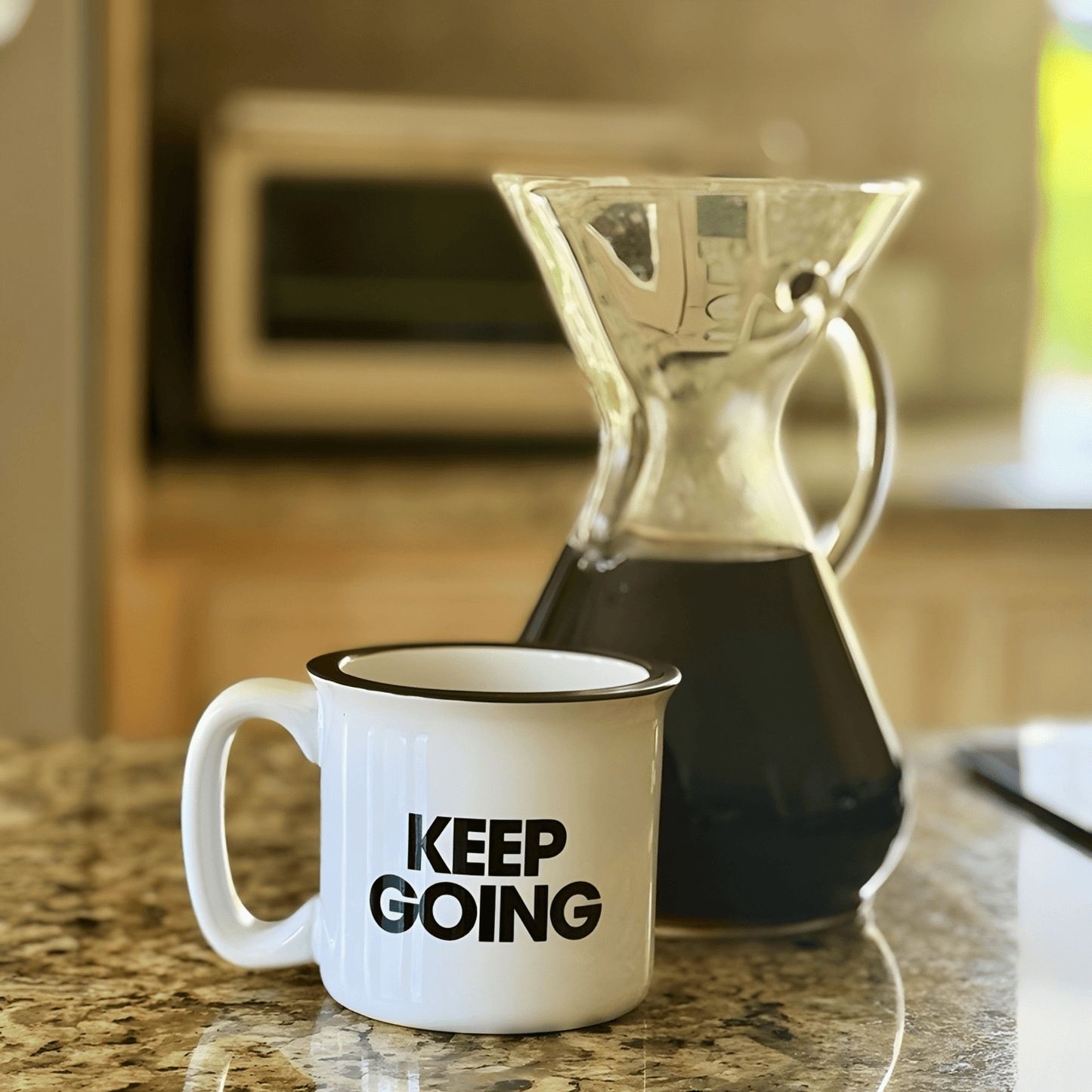 Shop the Keep Going Mug Mugs at Up & Comer. Free shipping!