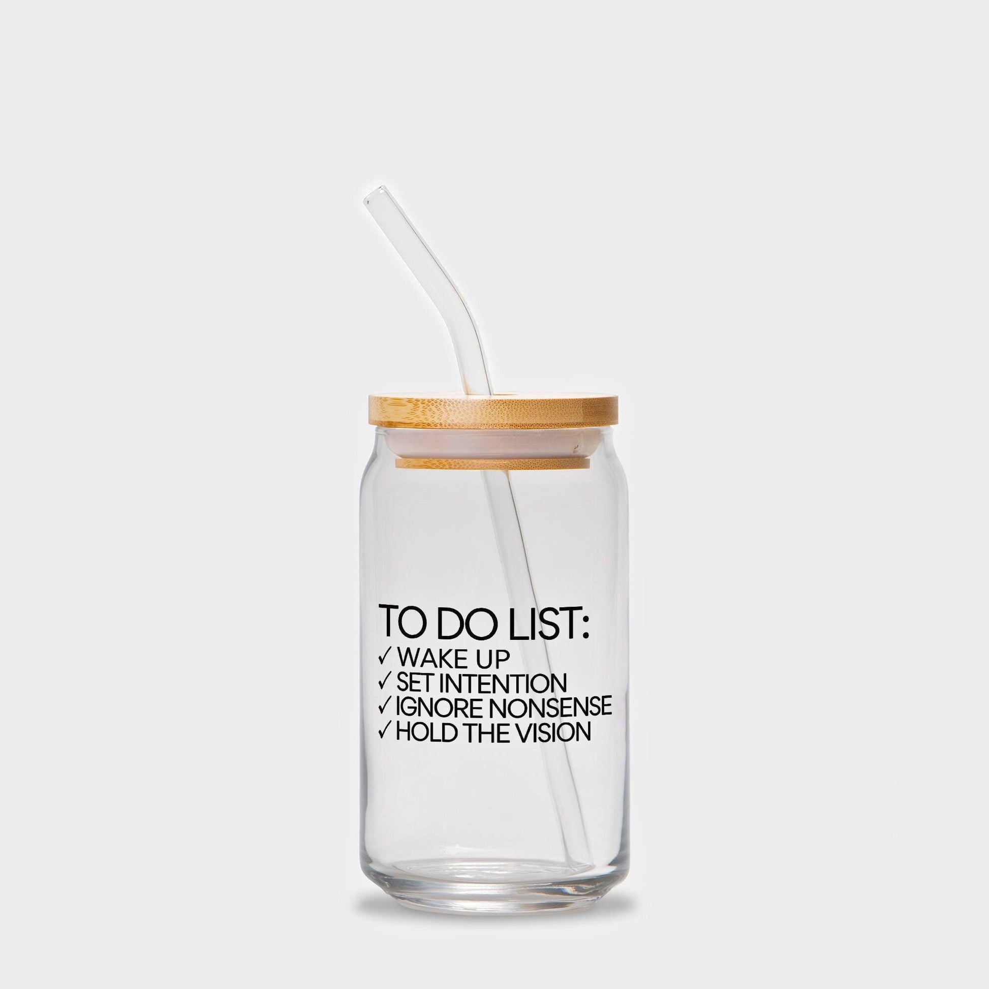 Shop the To Do List Glass Drinkware at Up & Comer. Free shipping!