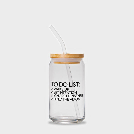Shop the To Do List Glass Drinkware at Up & Comer. Free shipping!