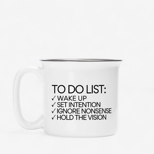 Shop the To Do List Mug Mugs at Up & Comer. Free shipping!