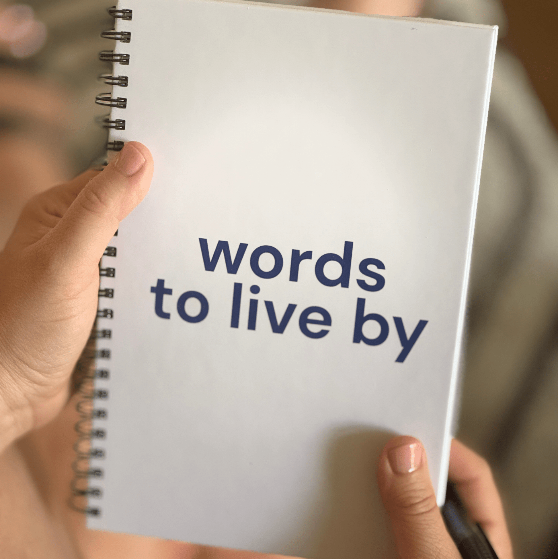 Shop the Words to Live By Notebooks at Up & Comer. Free shipping!
